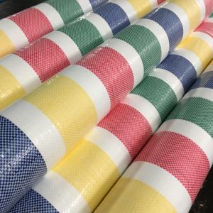 K-Tarp Vina Colorful Stripe PE Tarpaulin Sheet-Espesor personalizable impermeable y tamaño al por mayor con servicio de corte personalizado - Product Image 2