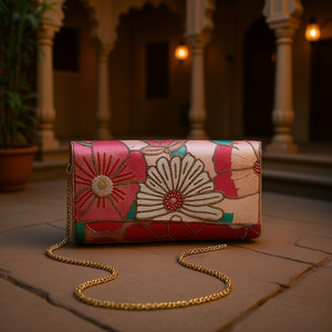 Indian Traditional Luxury Handbag Multicolor Crystal Glass Beaded Durable Artisan Craft Premium Handmade Fashion Accessories - Product Image 3