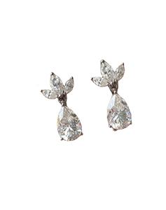 เครื่องประดับเพชรเม็ดเล็กคุณภาพสูงต่างหูเพชรเม็ดกลมแบบห้อย - Product Image 1