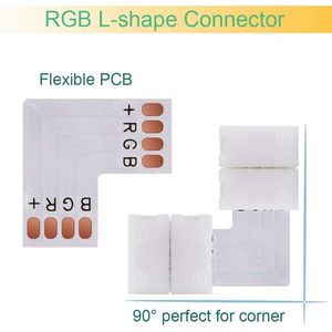 Kit Connettori per Strisce LED a 4 Pin 5050 RGB 10mm con 8 Tipi di Accessori Senza Saldatura, Fornitura Moore - Product Image 2