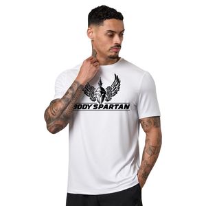 Mens <b>White</b> Graphic Print T Shirt Casual Short Sleeve Polyester <b>Tee</b> Crew Neck Summer Sportswear Breathable Comfortable Fit - Product Image 1