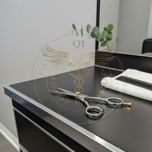 Kit Profesional de Barbería/Juego de Tijeras para Corte de Cabello de Salón - Tijeras de Barbería de 6.5 Pulgadas con Filo Recto y Afilado - Product Image 3