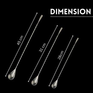 Custom Stainless Steel Modern Eco-Friendly Cutlery Creative <b>Bar</b> Cocktail Stirring Spoon Swizzle Stick Long Mixing Spoons - Product Image 4