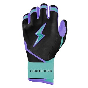Adult Baseball Batting Gloves <b>Hook</b> Loop Closure Ambidextrous Lightweight Durable Flexible Breathable Leather Non-Woven Fabric - Product Image 5