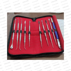 Juego de Herramientas Profesionales Manuales para Esculpir Cera Dental, de Acero Inoxidable Alemán, Kit de Instrumentos Quirúrgicos ENT para Limpieza y Relleno - Product Image 1