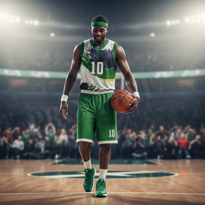 Ensemble d'uniformes de basketball personnalisés en tissu pour l'entraînement – Maillot et short athlétiques confortables pour hommes, femmes et joueurs adolescents - Product Image 3