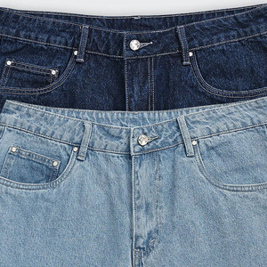 Shorts en jean décontractés et tendance avec design classique à cinq poches, en denim délavé pour l'été, le streetwear et les voyages - Product Image 6