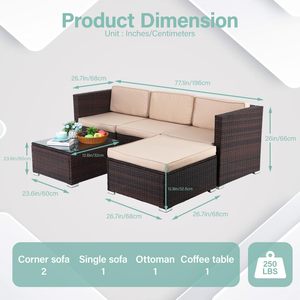 Ensemble de canapé en osier moderne tissé à la main pour coussins intérieurs et extérieurs confortables pour l'entrée du salon de l'hôtel pour une utilisation en entrepôt - Product Image 5