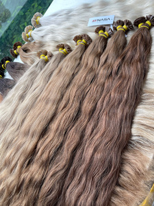 Extensions de cheveux vierges vietnamiennes Nasa Hair Andy à kératine, lisses naturelles, ondulées, super double drawn, pointe plate, 1 kg, toutes couleurs - Product Image 4