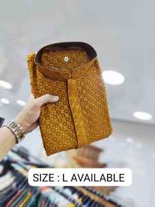 Conjunto de Kurta y Pijama de Viscosa Pura con Bordado Chikankari para Hombre - Product Image 5