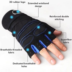 Guantes Deportivos Transpirables Antideslizantes de Medio Dedo para Levantamiento de Pesas, Ciclismo, Fitness y Gimnasio - Product Image 4