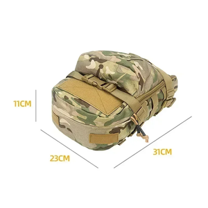 Mochila Riñonera Impermeable de 20-35L con Marco Externo Transpirable y Duradero, Diseño Geométrico, Sistema Molle, Puerto USB y Material ABS para Exteriores - Product Image 1