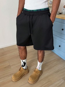 Shorts à double taille pour hommes, dernier design, en tissu extensible polyester et élasthanne, shorts MMA, vêtements de sport, prix abordable - Product Image 6