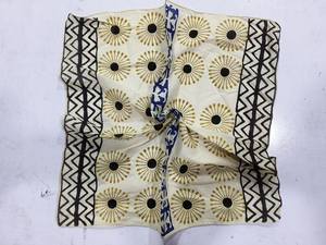 Pañuelo Cuadrado Étnico de Algodón Hecho a Mano, Estampado Floral, Juego de Pañuelo para el Cuello, Ideal para el Verano, Regalo de San Valentín - Product Image 2