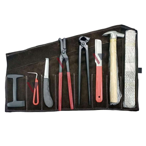 Kit de toilettage pour chevaux en acier inoxydable OEM, sans rouille, 8 pièces, à bas prix, pour soins des sabots équins, kit d'outils de fermeur de chevaux - Product Image 5