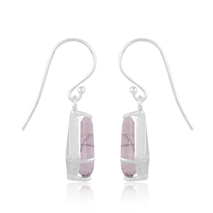 Pendientes Largos de Plata de Ley 925 con Diseño Clásico de Gema de Rutilo Negro en Forma de Cometa para Mujer - Product Image 2
