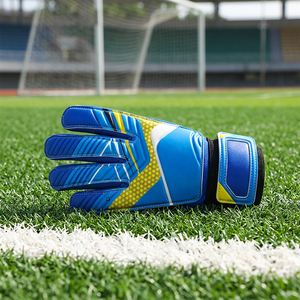 High Quality Custom Made American Football <b>Gloves</b> <b>with</b> Latex Hand <b>Grips</b> for Training-Customizable Color & Logo Safety Design - Product Image 3