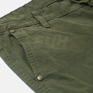 กางเกงคาร์โก้ผู้ชายทรงตรงเอวกลาง ผ้าฝ้าย 100% ระบายอากาศได้ดี น้ำหนักเบา สไตล์ลำลอง คุณภาพสูง ดีไซน์โดดเด่น สำหรับขายออนไลน์ - Product Image 4