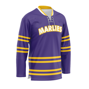 Professional <b>Ice</b> Hockey Jersey OEM Custom Mesh Fabric Embroidered Twill Numbers Sublimation Lace Up V Neck Team Uniform Wear - Product Image 2