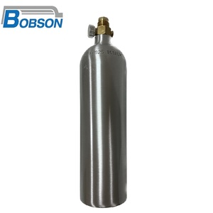Tanque de cilindro de aluminio CO2 de 1000ml para inyección de gas de bebida y aplicaciones de dispensación culinaria de baja presión - Product Image 1