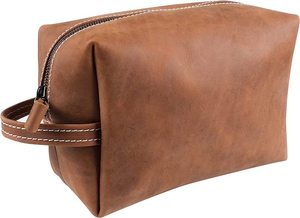 Neceser de Cuero Vintage Personalizado para Hombre, Bolsa de Aseo con Cierre de Cremallera, Personalizada para Artículos de Aseo - Product Image 6