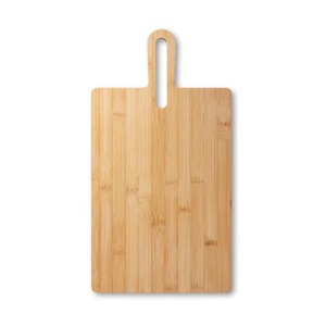 Planche à découper rectangulaire en bois naturel avec poignée intégrée et trou de suspension, écologique, passe au lave-vaisselle, REHMAN CRAFT - Product Image 3