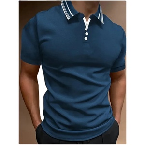 Homme avec col Tee Shirts Slim Fit Polo T Shirt pour hommes Orange Top No Logo Streetwear Cotton Clothing Chic Comfortable Basic - Product Image 5