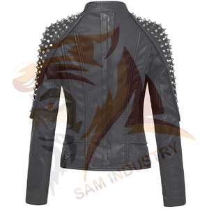 Wholesale Best Supplier Custom Women Leather <b>Jackets</b> In Bulk Quantity Stylish <b>Ladies</b> Leather <b>Jackets</b> For Adults - Product Image 2