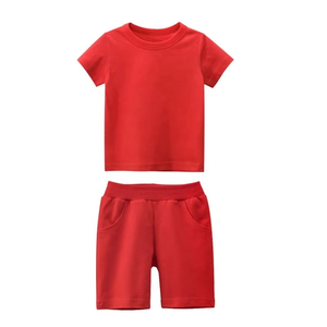 Wholesale <b>Set</b> of Casual Cotton Men's Summer Quick Dry Short Sleeve Shirts and Solid Colors Shorts Streetwear Two-Piece Outfits - Product Image 2