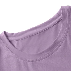 เสื้อยืดคอกลมแขนสั้นผู้ชายสีลาเวนเดอร์ สไตล์ลำลอง สตรีทแวร์ ทรงเข้ารูป เนื้อผ้านุ่มสบาย พิมพ์ลายโลโก้ เหมาะสำหรับใส่ในฤดูร้อน - Product Image 5