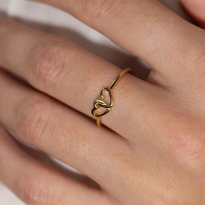 Rose Gold Bezel Setting Heart Shape 925 <b>Silver</b> Eternity <b>Band</b> Unisex Romantic Everyday Wear <b>Ring</b> - Product Image 6