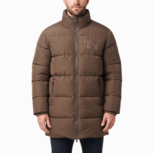 <b>Men's</b> Padded Jacket Cozy Hooded Zip Up Winter <b>Coat</b> Windproof Modern Filled Outerwear <b>for</b> <b>Men</b> Wholesale Modern Trend - Product Image 1