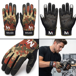 MALUZA INDUSTRIES High Quality Breathable for Mechanics <b>Gloves</b> Durable Microfiber Palm Touchscreen Automotive Repair - Product Image 5