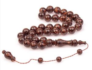 Tasbih Mala de Madera Pura con Cuentas Lisas y Elegantes, Regalo Moderno de HWC, Diseño Tradicional Colgante para la Oración - Product Image 4