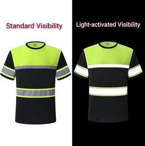 <b>Top</b> Selling High Visibility Two Tone Long Sleeve Work Wear Safety Shirt 100% Polyester Hi Vi <b>Reflective</b> Safety Shirt - Product Image 4