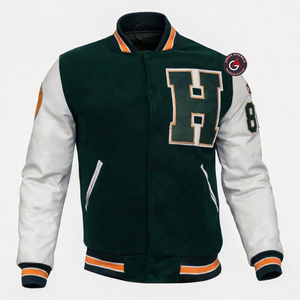 Chaquetas de equipo de béisbol deportivas hechas a medida con precio al por mayor, chaqueta universitaria para niños con letras, chaqueta estampada con logotipo personalizado - Product Image 1