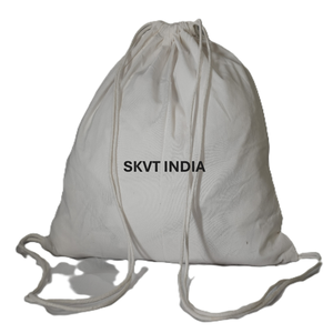 Stylish Organic Cotton <b>Drawstring</b> Backpack Recyclable Reusable Fitness Gym Bag Custom Logo Fashionable Natural Cotton Canvas - Product Image 1