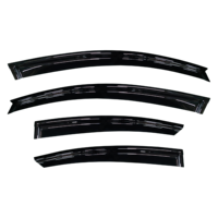 Mazda 6 GH 2009-2013 Pelindung Jendela Mobil Akrilik Hitam Transparan GCS 4-Piece Slimline Buatan Taiwan Pemasangan dengan Pita 3m