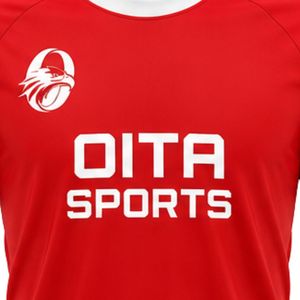 เสื้อฟุตบอลสีแดงขาวสำหรับผู้ชายแขนสั้นเสื้อฟุตบอลน้ำหนักเบาชุดทีมกีฬาชุดกีฬาระบายอากาศได้ดี - Product Image 6