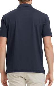 เสื้อโปโลคอวีผู้ชาย ระบายอากาศได้ดี เสื้อยืดกอล์ฟฤดูร้อน เสื้อโปโลพิมพ์ลาย - Product Image 4