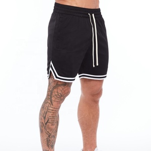 Pantalones cortos de Fitness Beast para hombre, para correr, gimnasio, entrenamiento, cierre de cremallera cruzada estirable, bolsillos, cinturones gruesos, tejido no tejido - Product Image 5