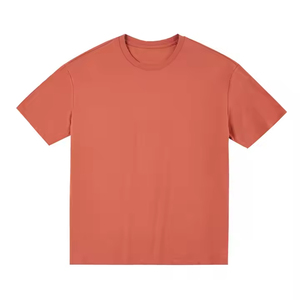 เสื้อยืดลำลองผู้ชายสำหรับฤดูร้อน - เสื้อคอกลมแขนสั้น ผ้าถักเนื้อนุ่ม สีพื้นเรียบง่าย ทรงหลวม - Product Image 1