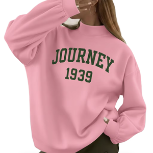 Women Modern Oversized Lined Autumn Knitted Mockneck Casual Winter <b>Top</b> Relaxed Fit Long Breathable Front Soft Sweatshirts - Product Image 1
