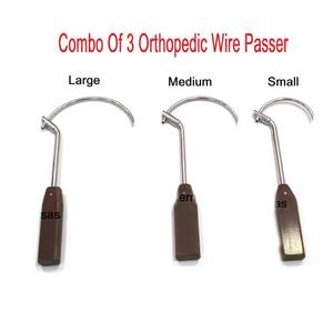 Juego de 3 Piezas de Pasadores de Alambre Ortopédicos, Pequeño, Mediano y Grande, Instrumento Quirúrgico de Acero Inoxidable para Uso Veterinario en Caballos y Mascotas - Product Image 3