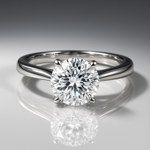 Elegant Design 14k Rose Gold Engagement <b>Ring</b> Classic Proposal <b>Ring</b> With Round Cut Moissanite Diamond Wedding Jewelry Gift - Product Image 3
