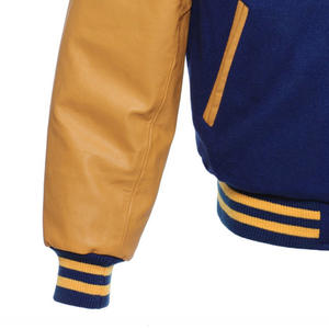 เสื้อแจ็คเก็ตกันลมผู้ชายคุณภาพพรีเมียม OEM น้ำหนัก 300 กรัม ผ้าโพลีเอสเตอร์ สไตล์วาร์ซิตี้ ติดกระดุมแบบเต็มตัว ทรงเข้ารูป ดีไซน์ปรับแต่งได้ - Product Image 4