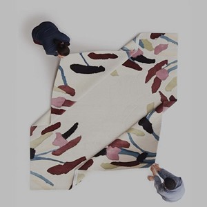 Tapis moderne abstrait tufté à la main, motif artistique, tapis de luxe, décoration contemporaine pour salon et chambre, tapis de sol design sur mesure - Product Image 1