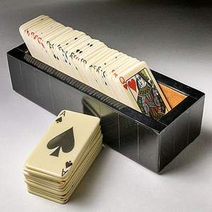 Modern Resin Decorative <b>Storage</b> <b>Box</b> for Playing <b>Cards</b> <b>Card</b> Holder and Organizer - Product Image 1