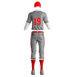 Uniforme de Béisbol 2025, Diseño OEM, Transpirable, 100% Poliéster, Uniforme Masculino de Moda al por Mayor con Logotipo Personalizado - Product Image 3