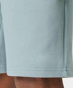 Shorts Bermuda Unisexe Bleu Clair Uni Taille Mi-Haute Élastique 100% Polyester Séchage Rapide Style Vintage Décontracté Poches Respirant Tissé - Product Image 4